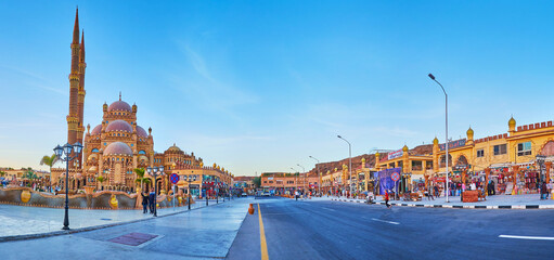 Sticker - Panorama of Old Town of Sharm El Sheikh, Egypt