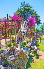 Poster - Theinstallation of wooden goats, Antalya, Turkey