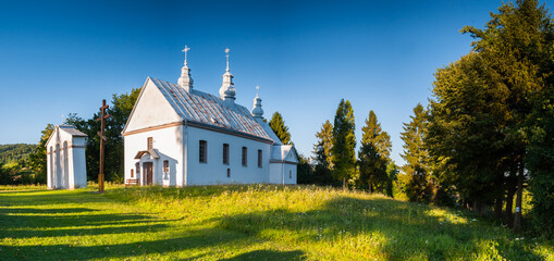 Wall Mural - Cerkiew Narodzenia Maryi Panny w Dziurdziowie, Bieszczady, Polska / Orthodox Church of the Nativity of the Virgin Mary in Dziurdziów, Bieszczady, Poland