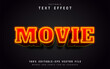 © Aglonemadesign - Movie text, editable 3d red text effect