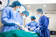 © Graphicroyalty - Doctor and assistant nurse operating for help patient from dangerous emergency case .Surgical instruments on the sterile table in the emergency operation room in the hospital.Health care and Medical