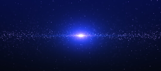 abstract blue light with particular background