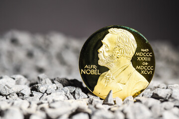 Sticker - Prix Alfred nobel medaille