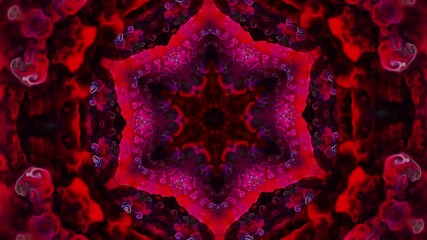 a beautiful red kaleidoscope , red pattern texture
