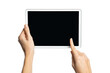 © Rido - Woman hands using digital tablet with empty screen