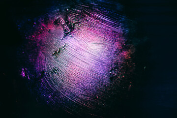 Aufkleber - Beautiful abstract surreal brush smear light pastel dark magic. Background pattern for design. Macro photography view.