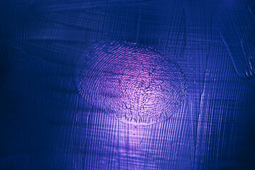 Aufkleber - Beautiful abstract surreal brush smear blue light pastel dark magic. Background pattern for design. Macro photography view.