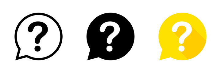 Wall Mural - question mark. vector question. question marks vector icons, isolated. vector illustration