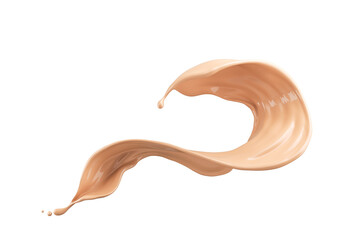 Liquid foundation splash element, fluid cosmetic cream