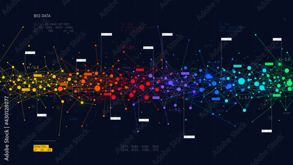 Colored abstract information networks, financial analytics big data ...