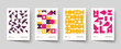 © Oleksandra - Trendy covers design. Minimal geometric shapes compositions. Applicable for brochures, posters, covers and banners.