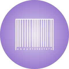 Canvas Print - Unique Barcode Vector Line Icon