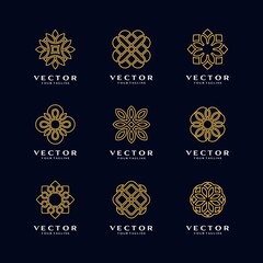 Poster - Set Of Trendy Style Logo Design Vector.