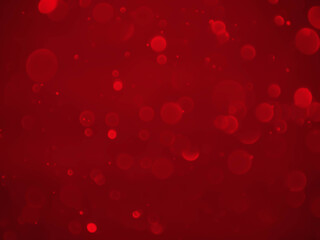 Wall Mural - red bokeh background with soft blur bokeh light.