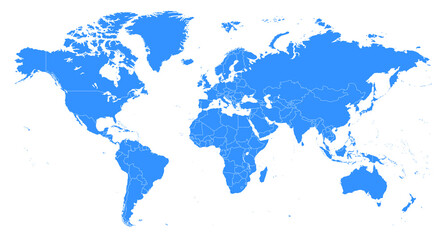 Wall Mural - world map illustration