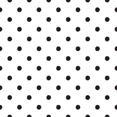 Wall Mural - Polka dot seamless pattern. Vector background