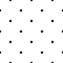 Wall Mural - Polka Dot seamless background. Vector pattern