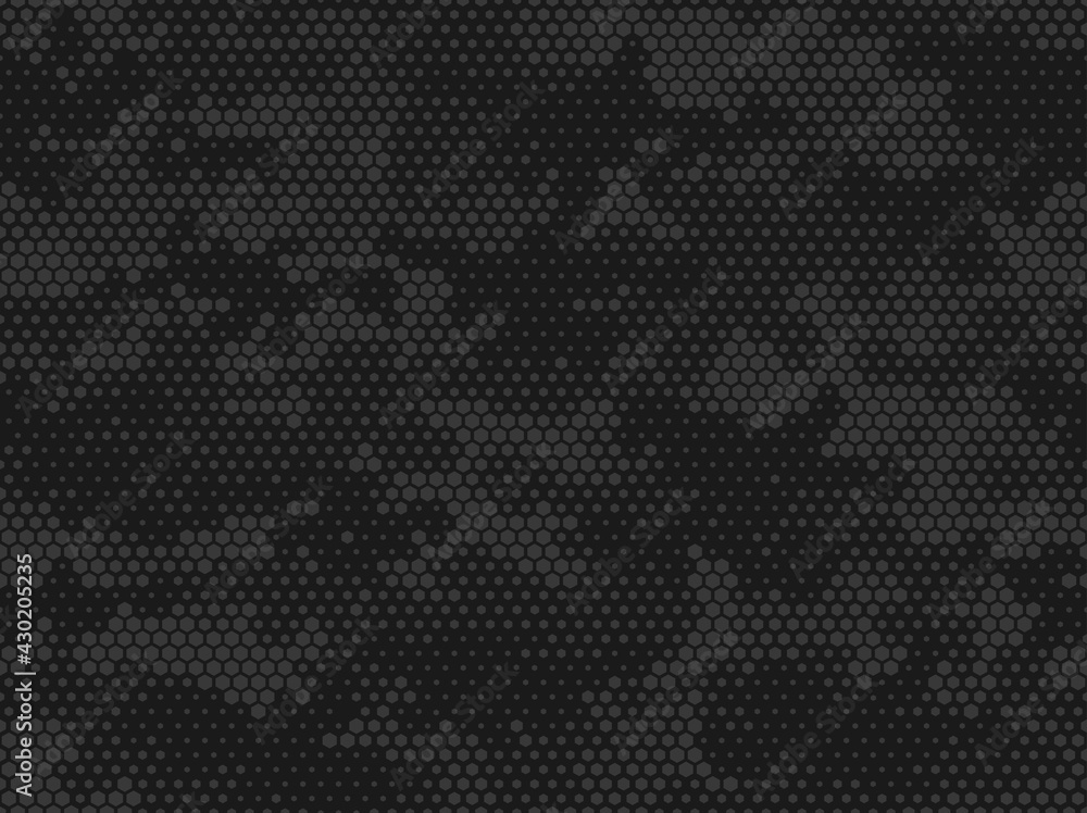 Camouflage seamless pattern. Abstract camo from hexagonal elements. Endless military texture. Print on fabric and textiles. Vector illustration. - obrazy, fototapety, plakaty 