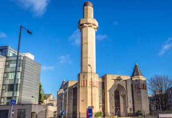 Sticker - Central Mosque building in Edinburgh city, Scotland