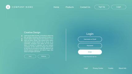 Poster - Abstract Modern Background with Pastel Color and Blur Effect for Website Landing Page.