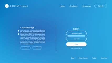 Poster - Abstract Modern Background with Pastel Color and Blur Effect for Website Landing Page.