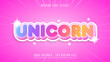 © Gethuk_Studio - Cute candy rainbow text effect editable font style