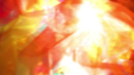 Wall Mural - hot color gauze fabric pattern wave movement with flare sun light, blur effect abstract background