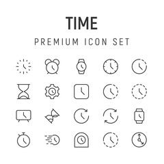 Canvas Print - Premium pack of time line icons.