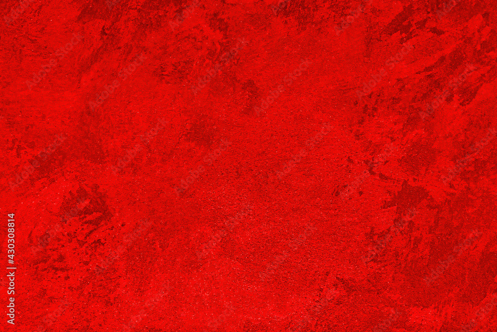 Texture of red decorative plaster or concrete. Abstract grunge background. - obrazy, fototapety, plakaty 