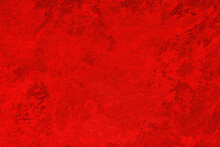 Texture Of Red Decorative Plaster Or Concrete. Abstract Grunge Background.