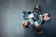 © Jacob Lund - Young people studying together at college library
