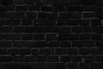 Black brick building wall. Interior of a modern loft. Background for design