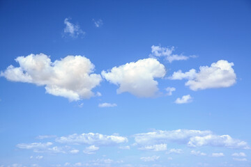 View of beautiful blue sky with white clouds