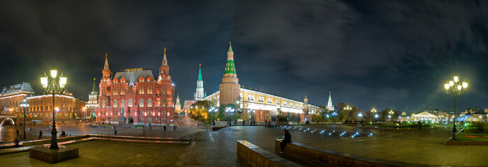 Wall Mural - Historical Museum on Red Square. Moscow, Russia