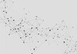 © Leonid - Grey graphic background dots with connections for your design. Vector illustration