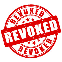 Wall Mural - Revoked grunge rubber stamp