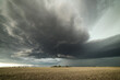 © Image Source RF - USA, Colorado, Colorado Springs, Tornadic storm clouds over plain