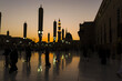 Dark Shadow images of Masjid al Nabawi at an Evening time