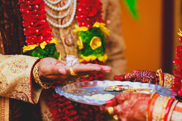 Wall Mural - Indian traditional wedding ceremony photography