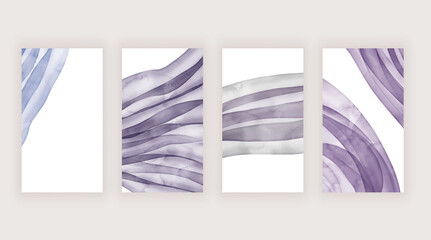 Sticker - Purple watercolor texture for social media stories