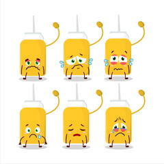 Sticker - Sauce cartoon in character with sad expression