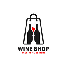Wine Or Liquor Store Logo