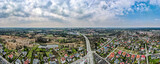 Fototapeta Miasto - Żory, miasto na Śląsku, panorama z lotu ptaka