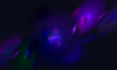 Wall Mural - Fantastic purple galaxy or nebulous space in dark perspective. Speed of light, sound of the universe or ambient music of spheres.  Great as backdrop element, cover, flyer, screen saver or wallpaper.