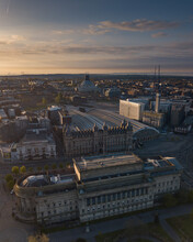 St George's Hall Liverpool, City Scape With Liverpool Metropolitan Cathedral
