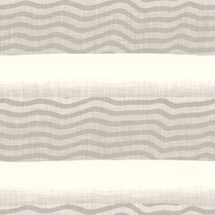 Seamless french taupe stripe farmhouse linen printed fabric background. Light mottled grey cottage pattern. Shabby chic woven 2 tone cloth effect. Textile rustic organic ecru neutral all over print. 
