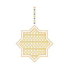 Sticker - hanging arabian ornament