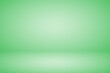 Empty pastel green studio abstract background with spotlight effect. Product showcase backdrop. Stage lighting. Vector illustration.
