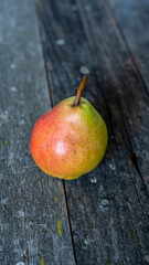 Wall Mural - Peach on wood