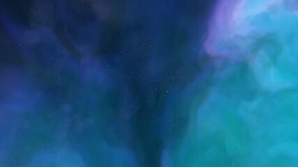 nebula gas cloud in deep outer space, colorful space background with stars, 3d render
